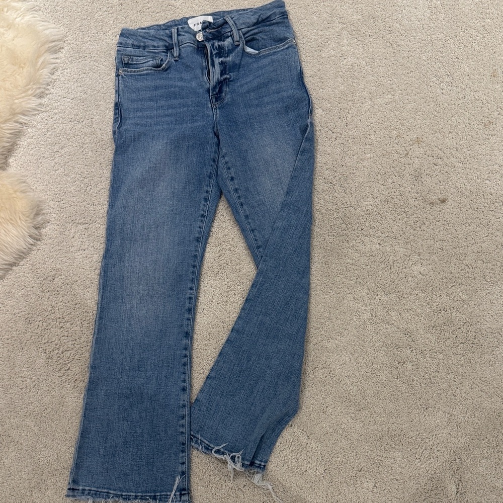 Frame Denim Women's Straight Leg Jeans in Blue